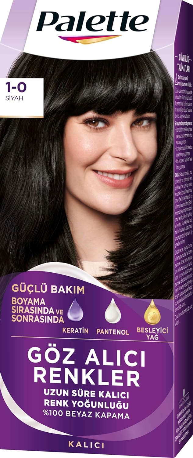 Palette Yoğun Saç Boyası 1.0 Siyah