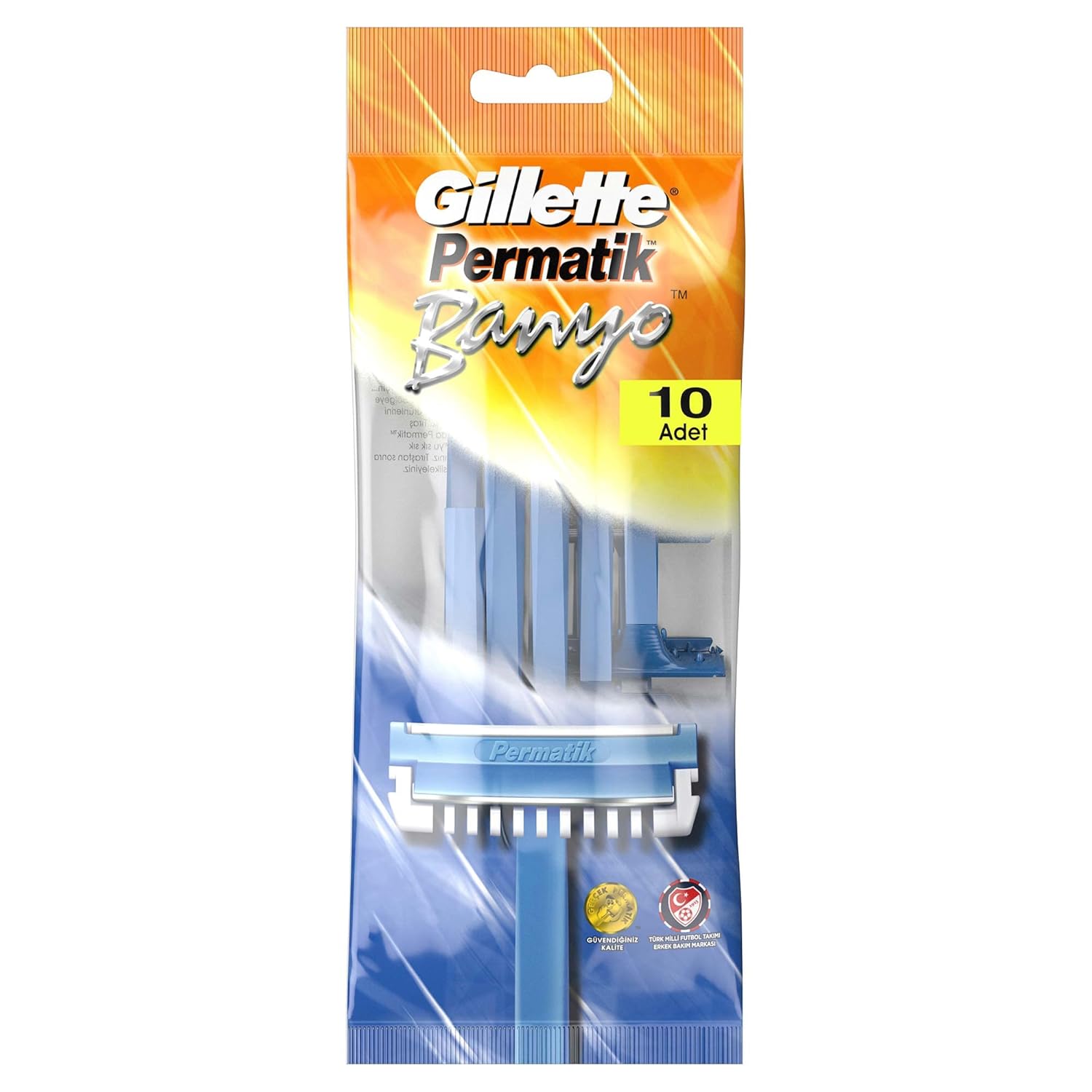 Gillette Permatik Banyo Kullan At Erkek Tıraş Bıçağı 10 Adet