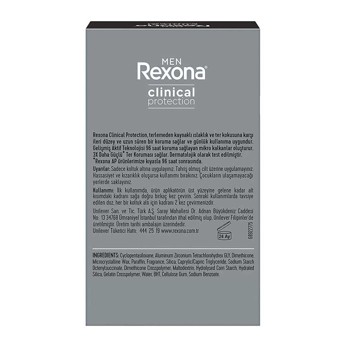 Rexona Clinical Protection Erkek Stick Deodorant Active Fresh Ter Kokusuna Karşı Koruma 45 ML