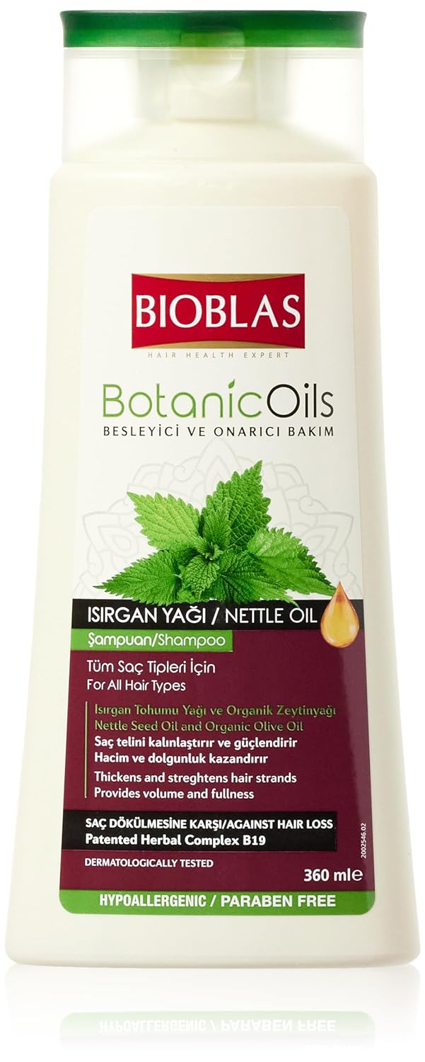 BIOBLAS Botanic Oils Saç Dökülmesine Karşı Isırgan Yağlı Şampuan (360 ml)