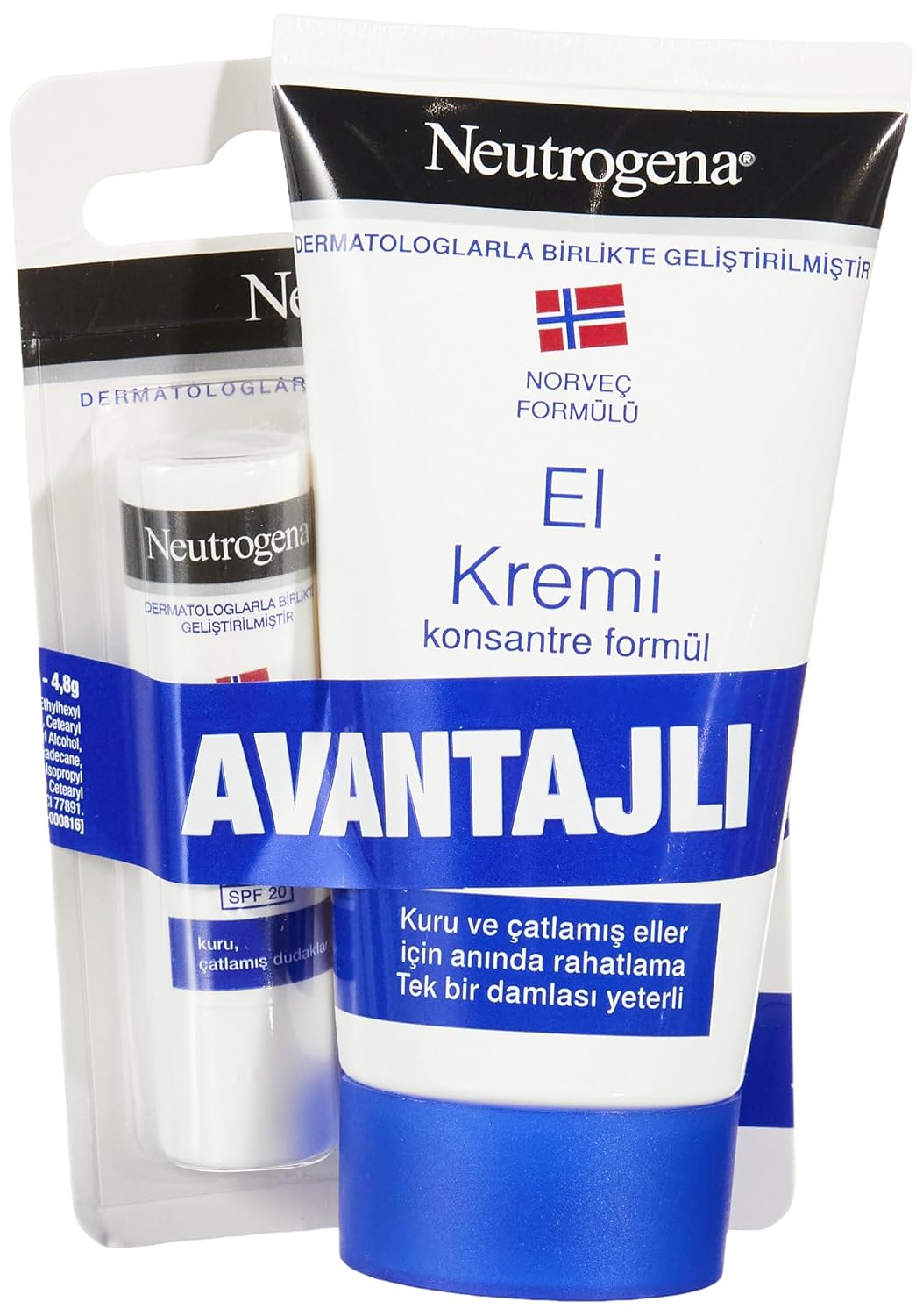 Neutrogena Parfümlü El Kremi 75 ml + Dudak Kremi