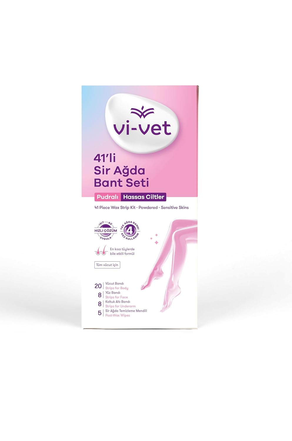 Vi-vet Sir Ağda Bant Seti Pudralı (Yeni), 41 Adet