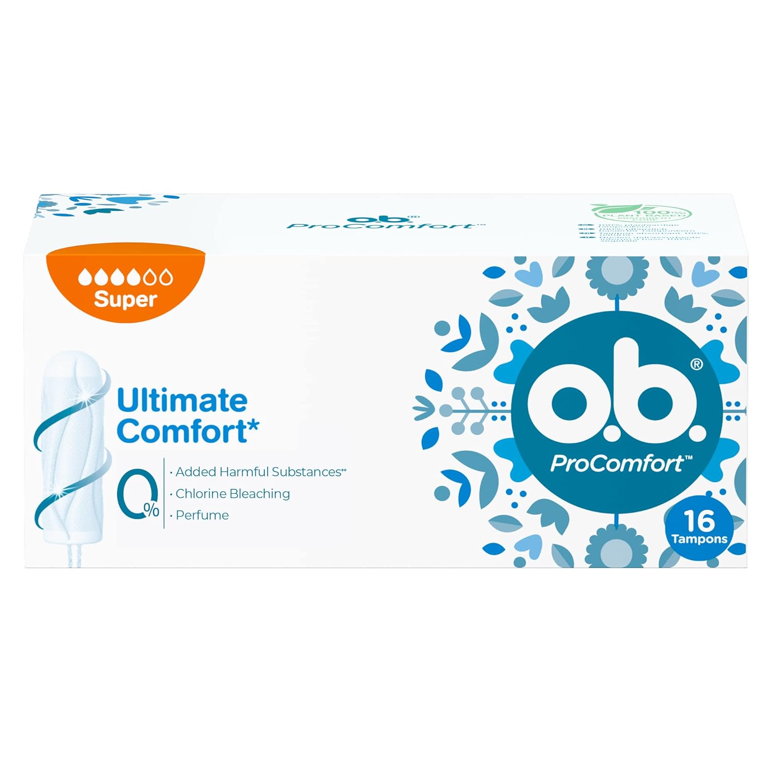 o.b. procomfort tampon süper, 16'lı