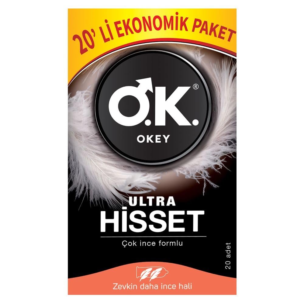 Okey Ultra Hisset Ekonomik Prezervatif 20 Adet