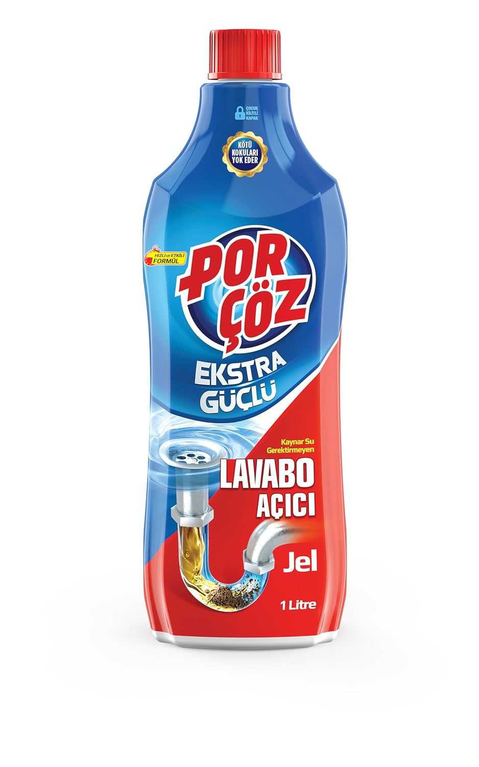 Porçöz 1 lt Jel Lavabo Açıcı