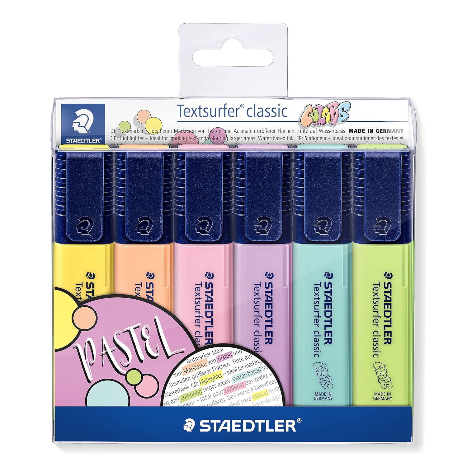Staedtler 364 CWP6 Textsurfer Classic Pastel Fosforlu Kalem 6'Lı Blister
