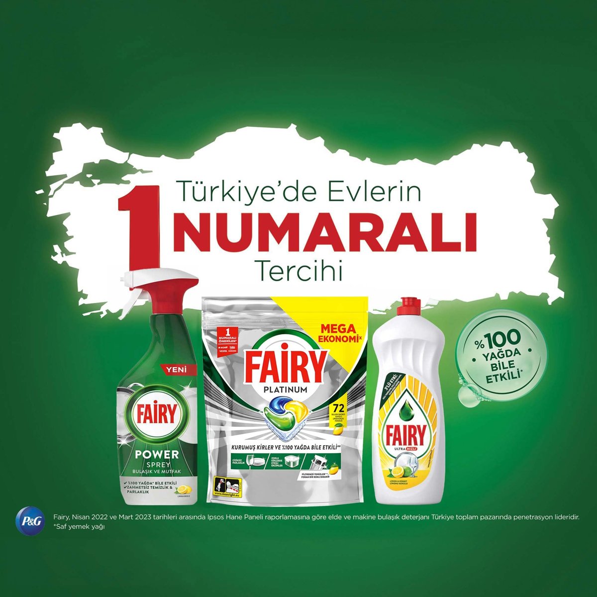 Fairy Platinum Bulaşık Makinesi Deterjanı Kapsülü/Tableti 72 Yıkama Limon Kokulu