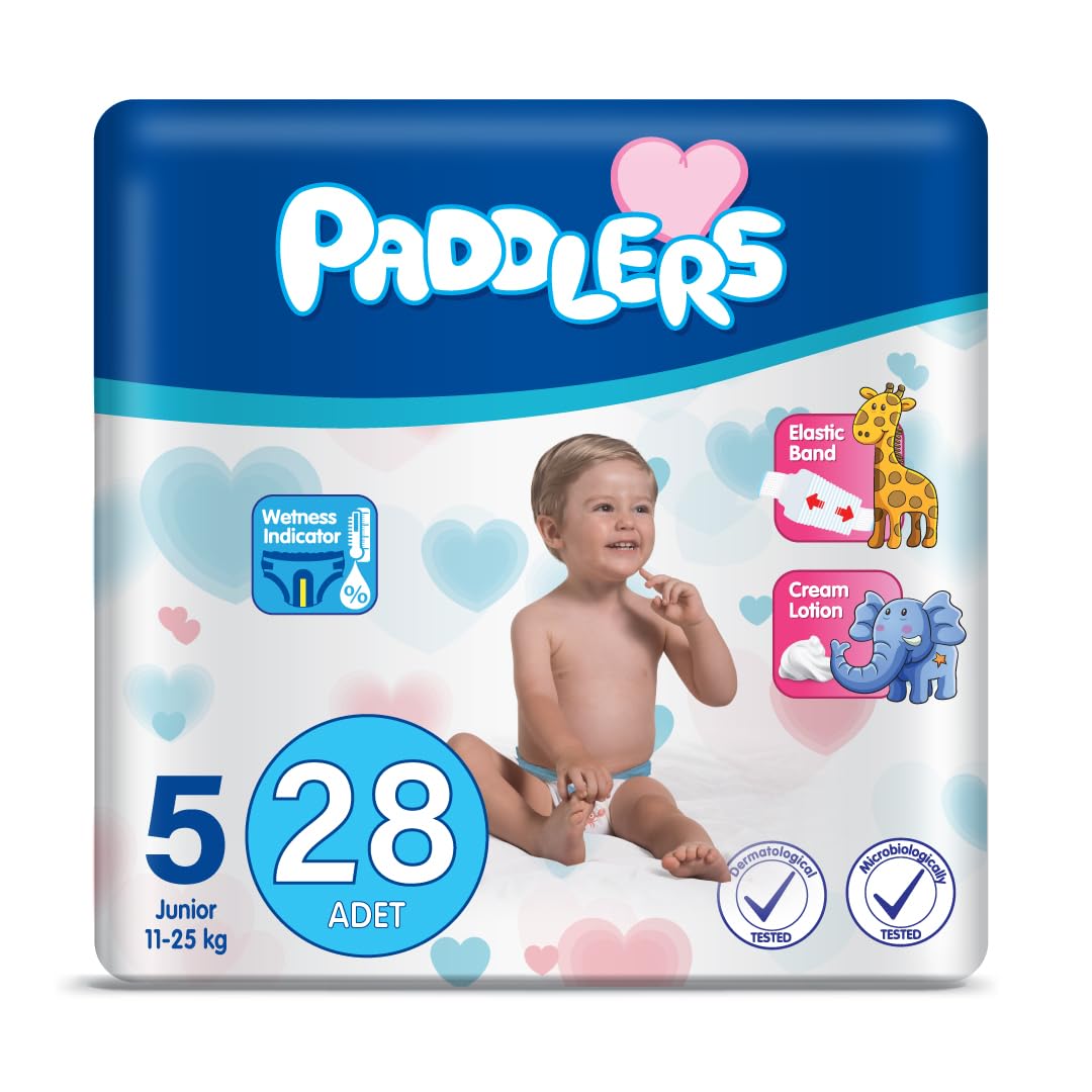 Paddlers Bebek Bezi 5 Numara Junior (11-18 Kg) 28 Adet – Eko Paket