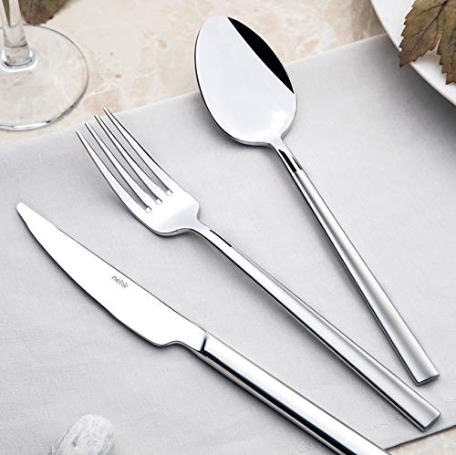 Nehir Dalyan Saten 12 Kişilik 72 Parça Kutulu Çatal Kaşık Bıçak Takımı