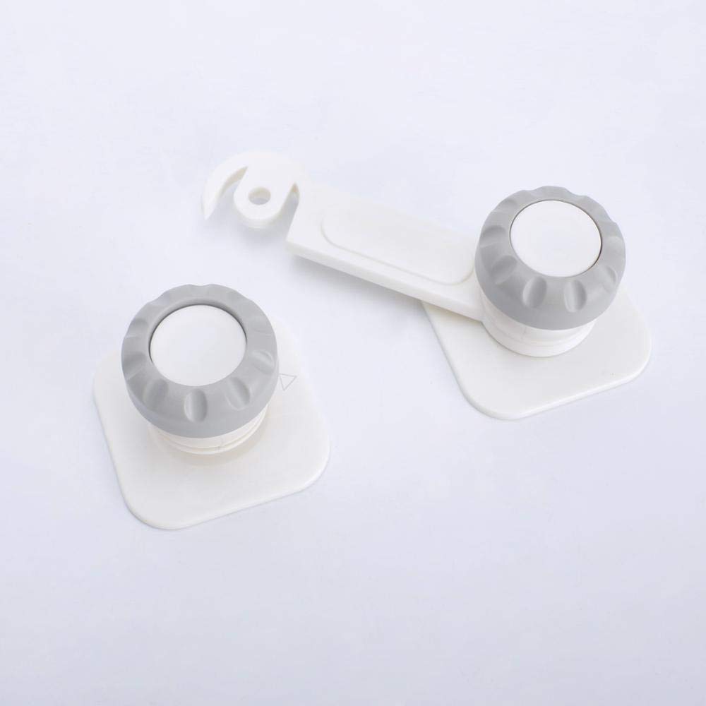 Agubugu Baby AGU-076 Şifreli Çift Kapaklı Dolap Kilidi (Beyaz)