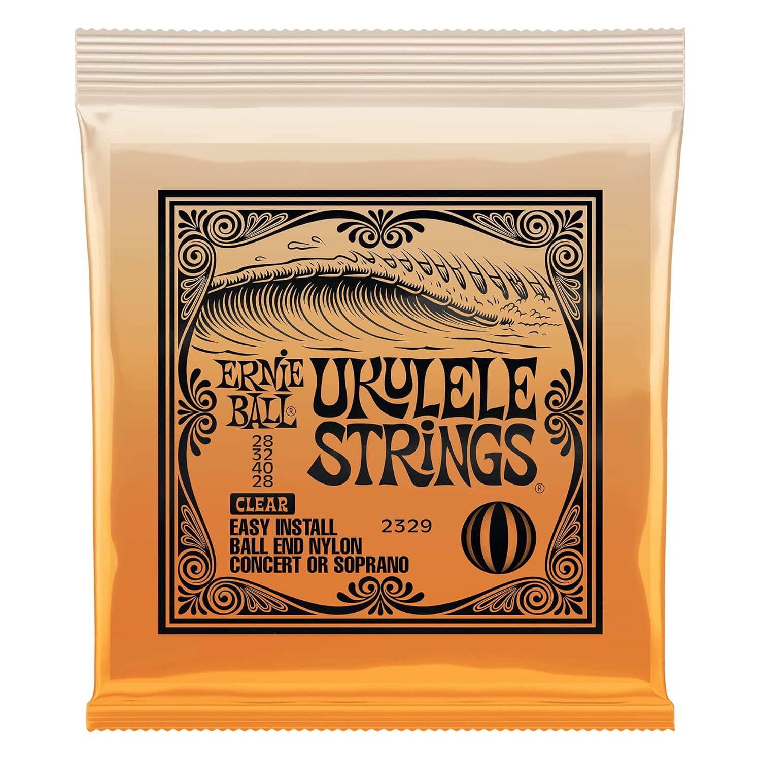 Ernie Ball Ukulele Ball End Şeffaf Naylon Ipler