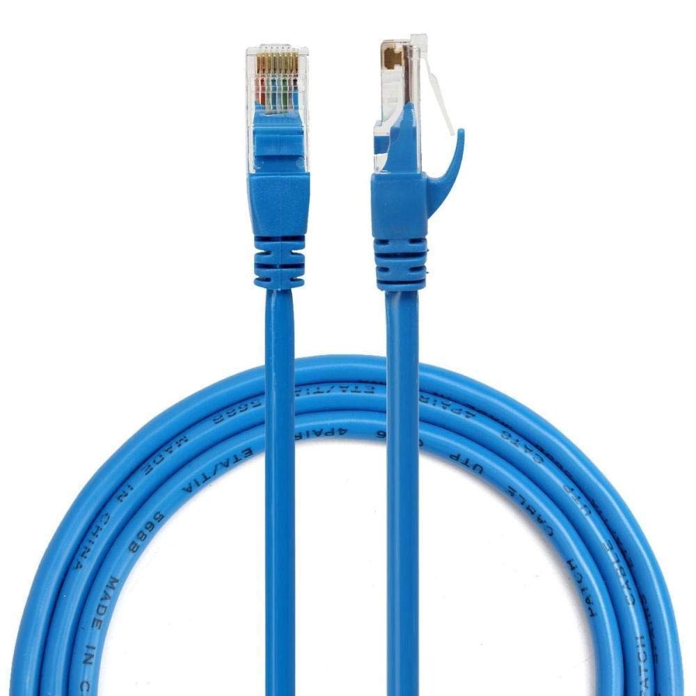 Alfais 4217 Cat6 Ethernet Patch Adsl Modem İnternet Kablosu, 15 m, Mavi