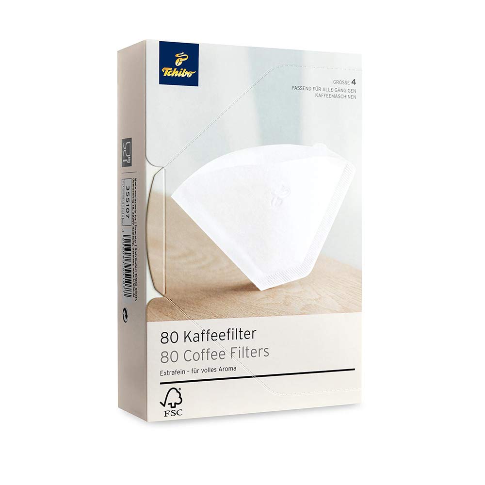 Tchibo Beyaz Kağıt Filtre 4 Numara 80 Adet