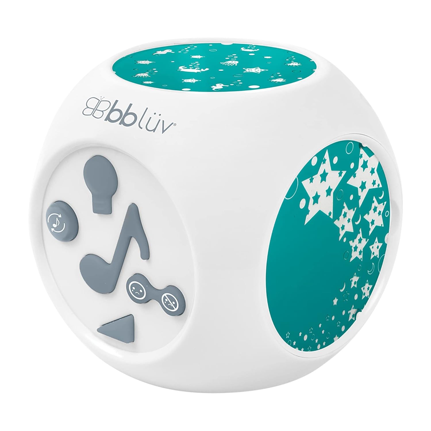 Bblüv Kübe Müzikli Gece Lambası ve Projektör, 3 Projeksiyon Teması, 15 Müzik ve Ses Seçeneği