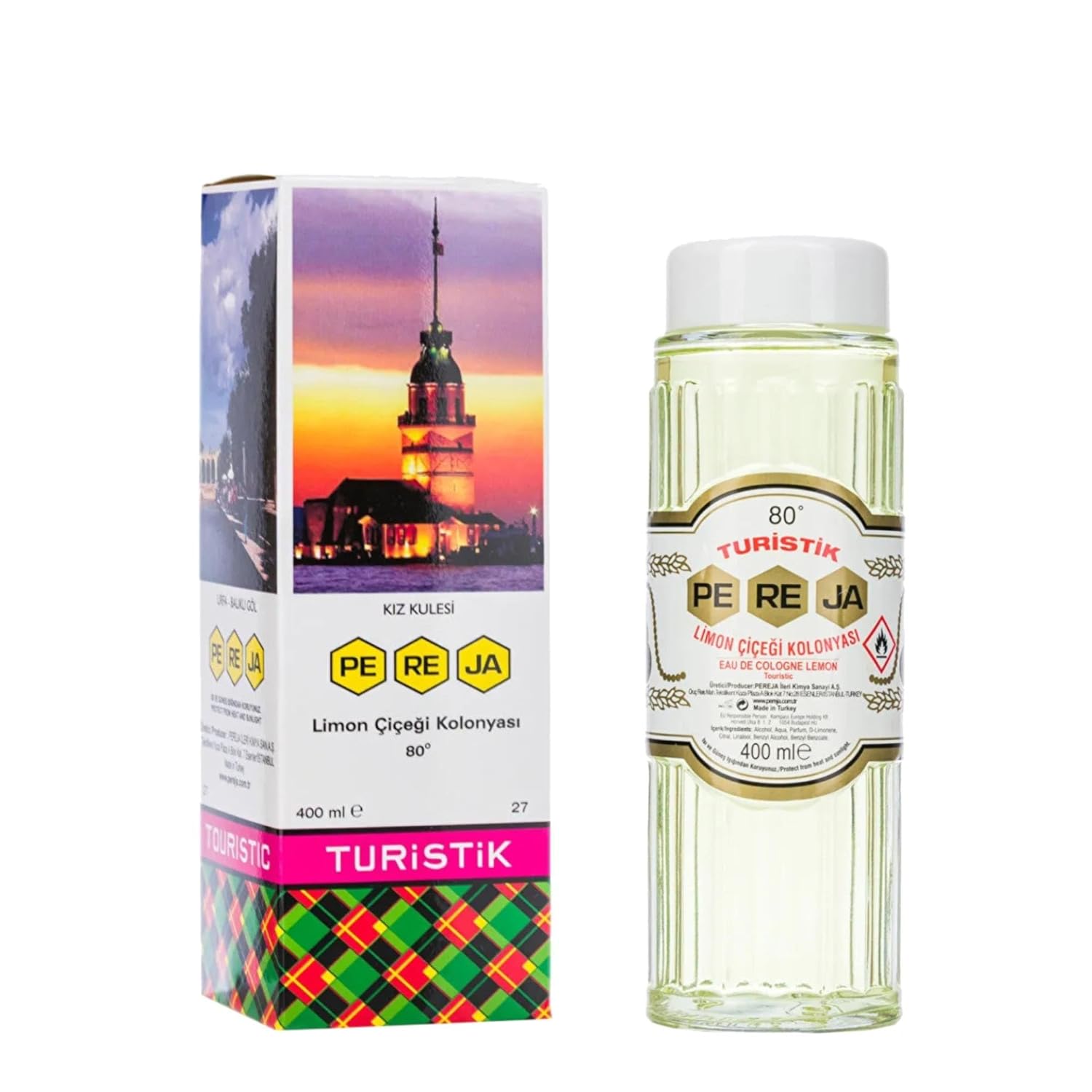 Pereja Limon Kolonyası 400 ml Cam Şişe