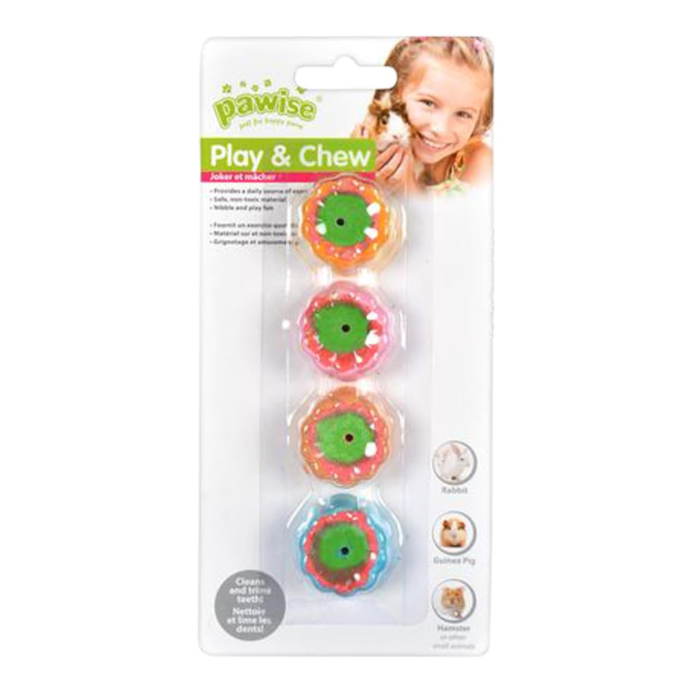 Pawise Yenilebilir Çiçek Kemirme Oyuncağı 4 Adet