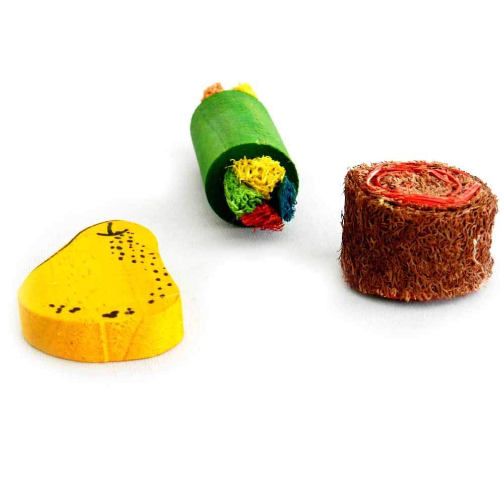 Pawise Ahşap & Lif Yenilebilir Kemirme Oyuncağı No:4