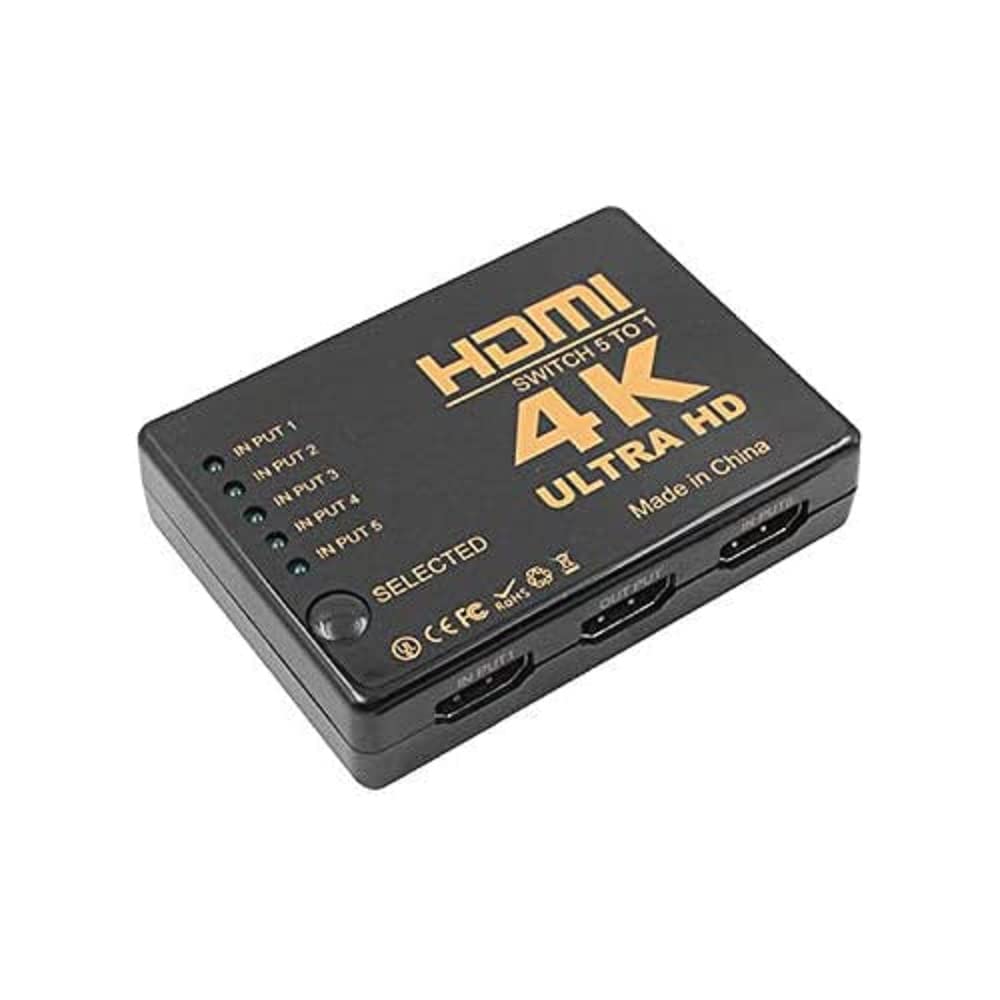 S-link SL-HSW4K55 HDMI 5TO1 SWITCH 4K*2K, IR +Adaptör