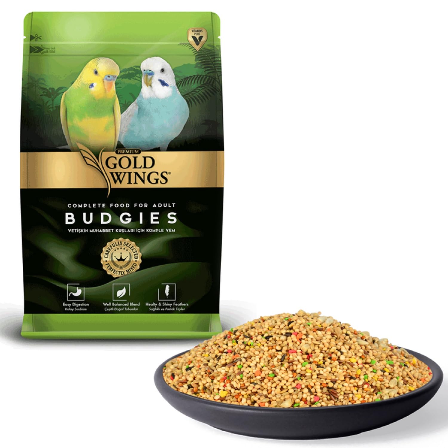 Gold Wings Premium Muhabbet Yemi, 1 Kg