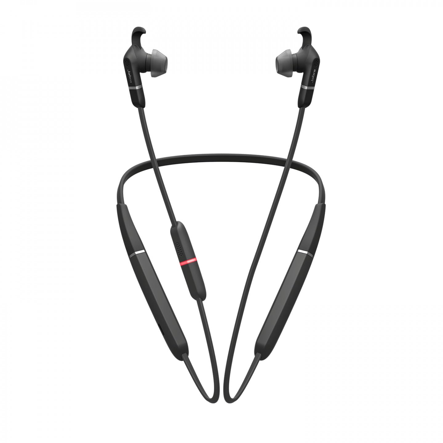 Jabra Evolve 65e – Unified Communications Noise Cancellation Bluetooth kulaklık, boyun askılı, kablosuz telefon görüşmesi ve müzik dinlemek için, titreşimli alarmlı, siyah