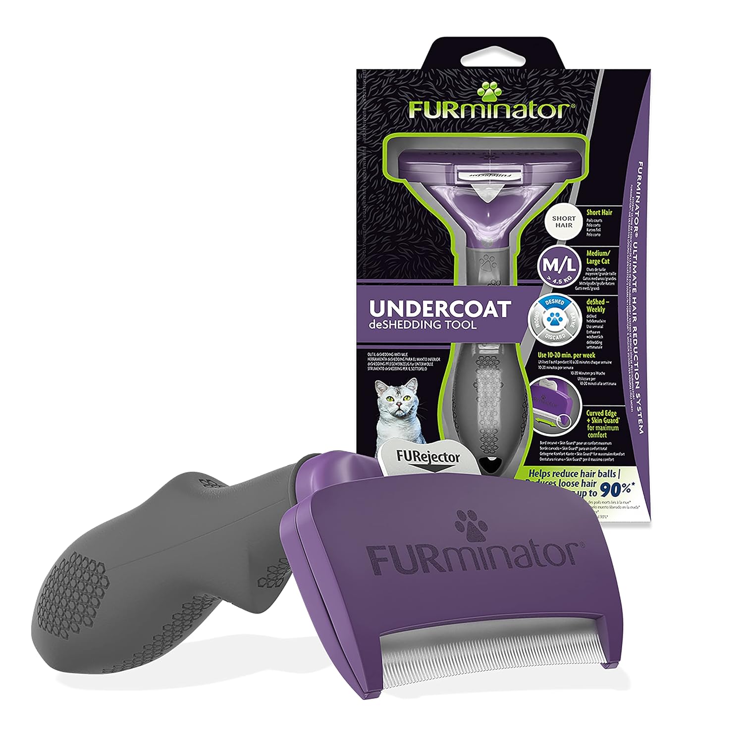 Furminator Kisa Tüylü Kediler için - Large