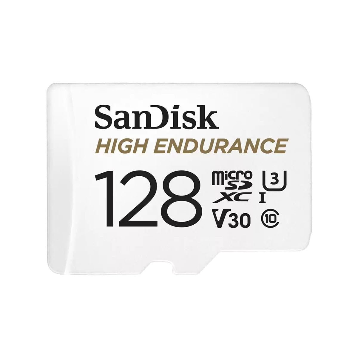 SanDisk High Endurance microSDXC Bellek Kartı 128 GB + Adaptör (Dash Camları ve Özel Güvenlik Kameraları için, 100 MB/s Okuma, Full HD ve 4K Videolar için V30)