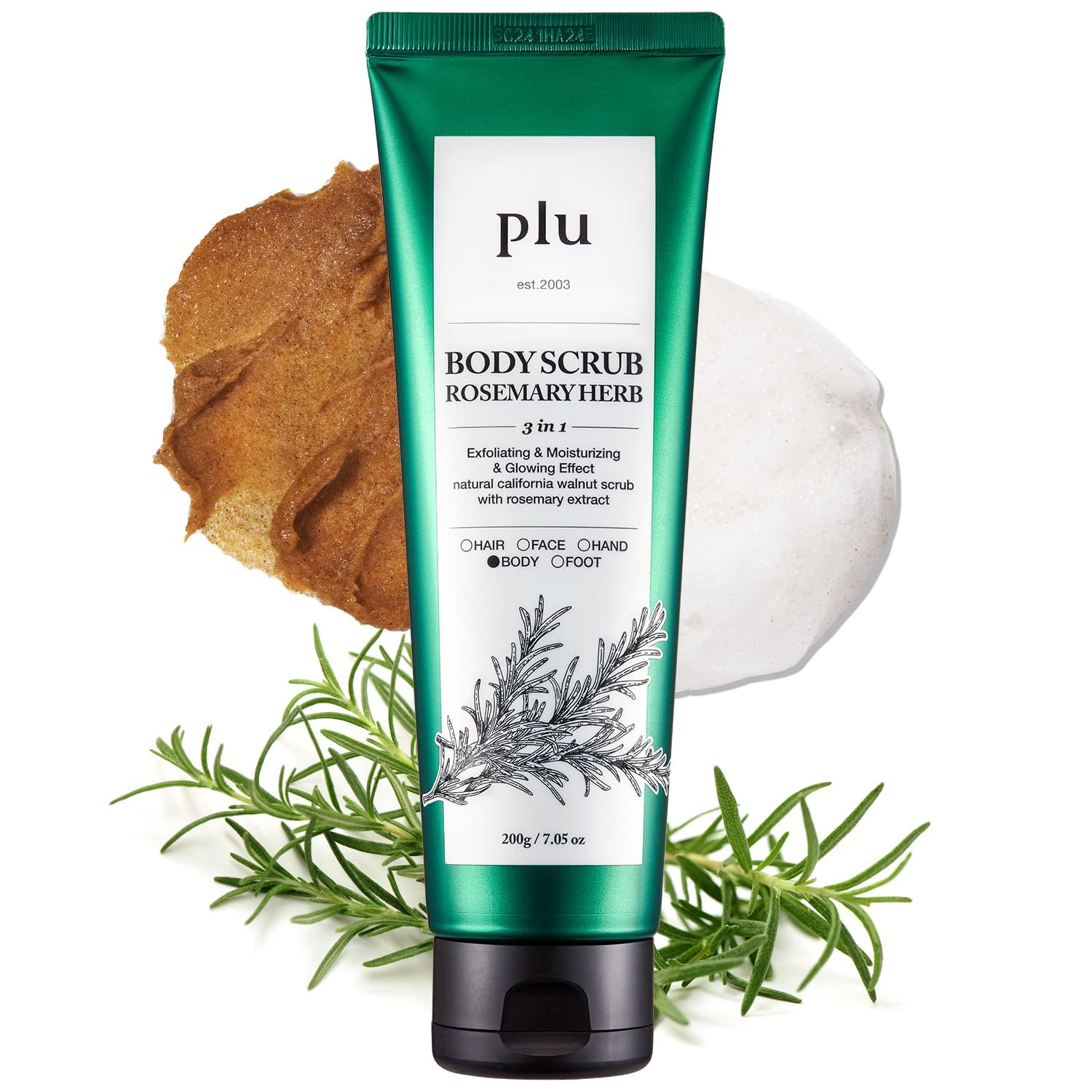 Plu Original Body Scrub Rosemary Herb 200 gr Biberiyeli Vücut Peelingi