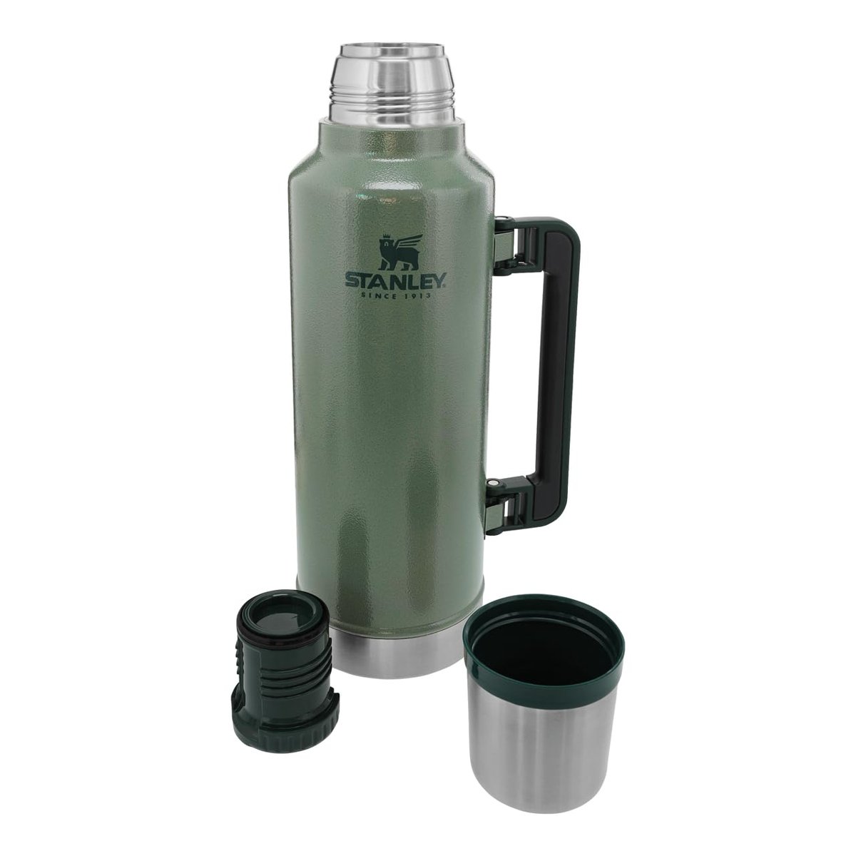 STANLEY Classic Legendary Vakumlu Termos 1.9 Litre - Yeşil (Hammertone Green) | Paslanmaz Çelik