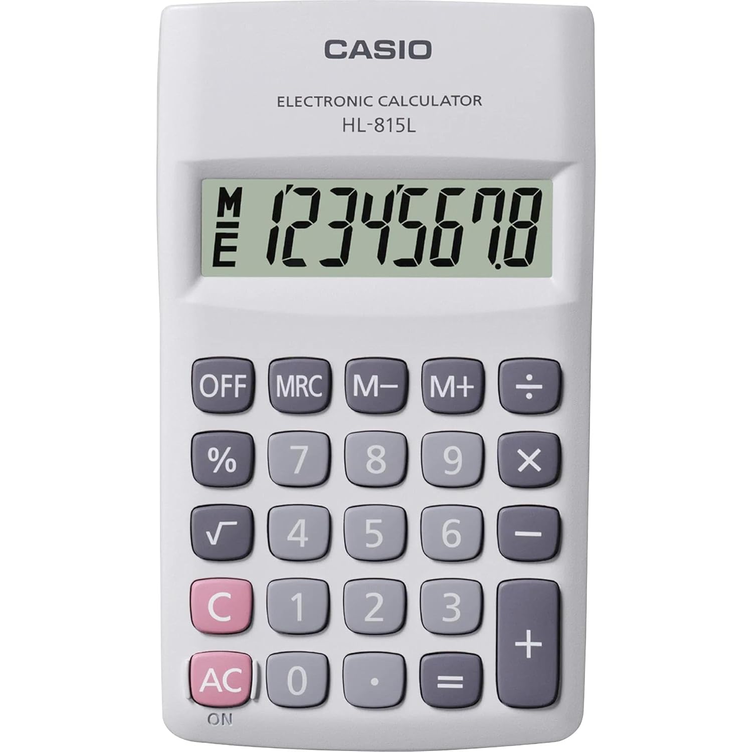 Casio HL-815L-WE 8 Hane Beyaz Hesap Makinesi