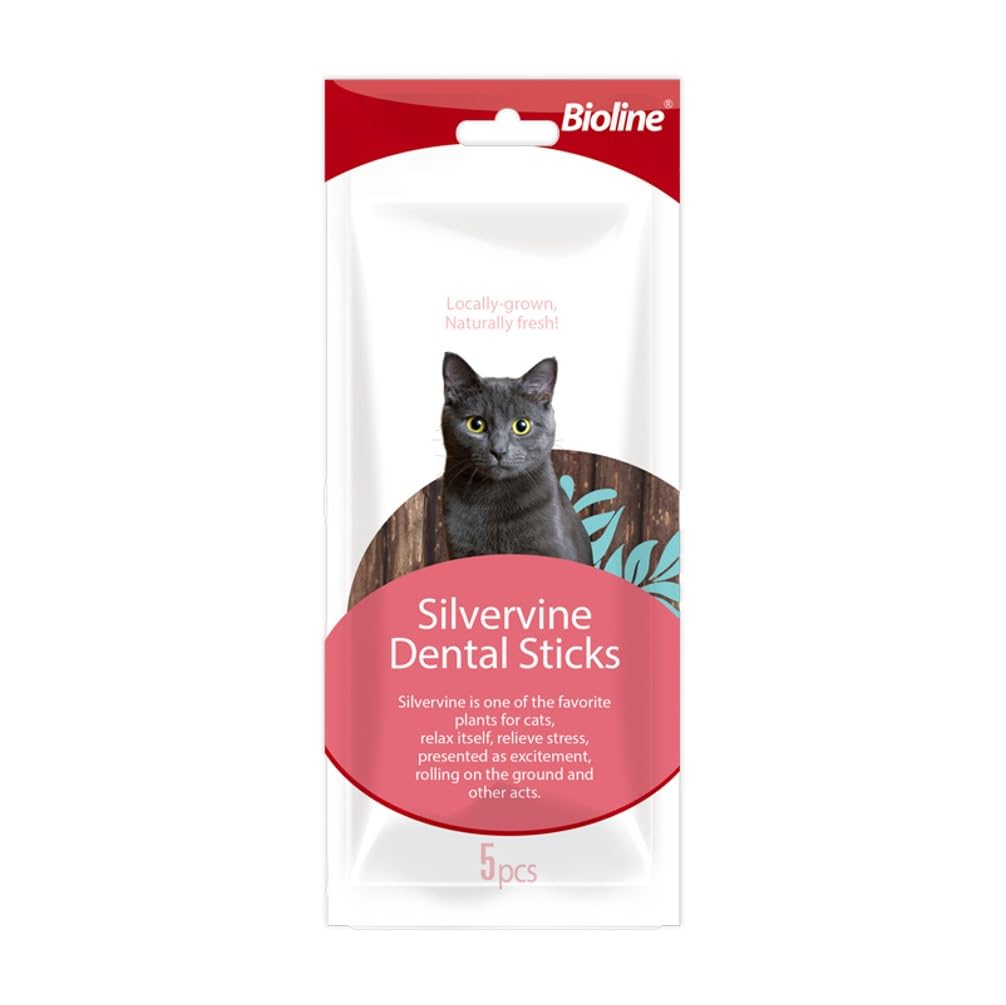 Bioline Tartar Önleyici Dental Kedi Çubukları, Catnipli (Kedi Naneli)