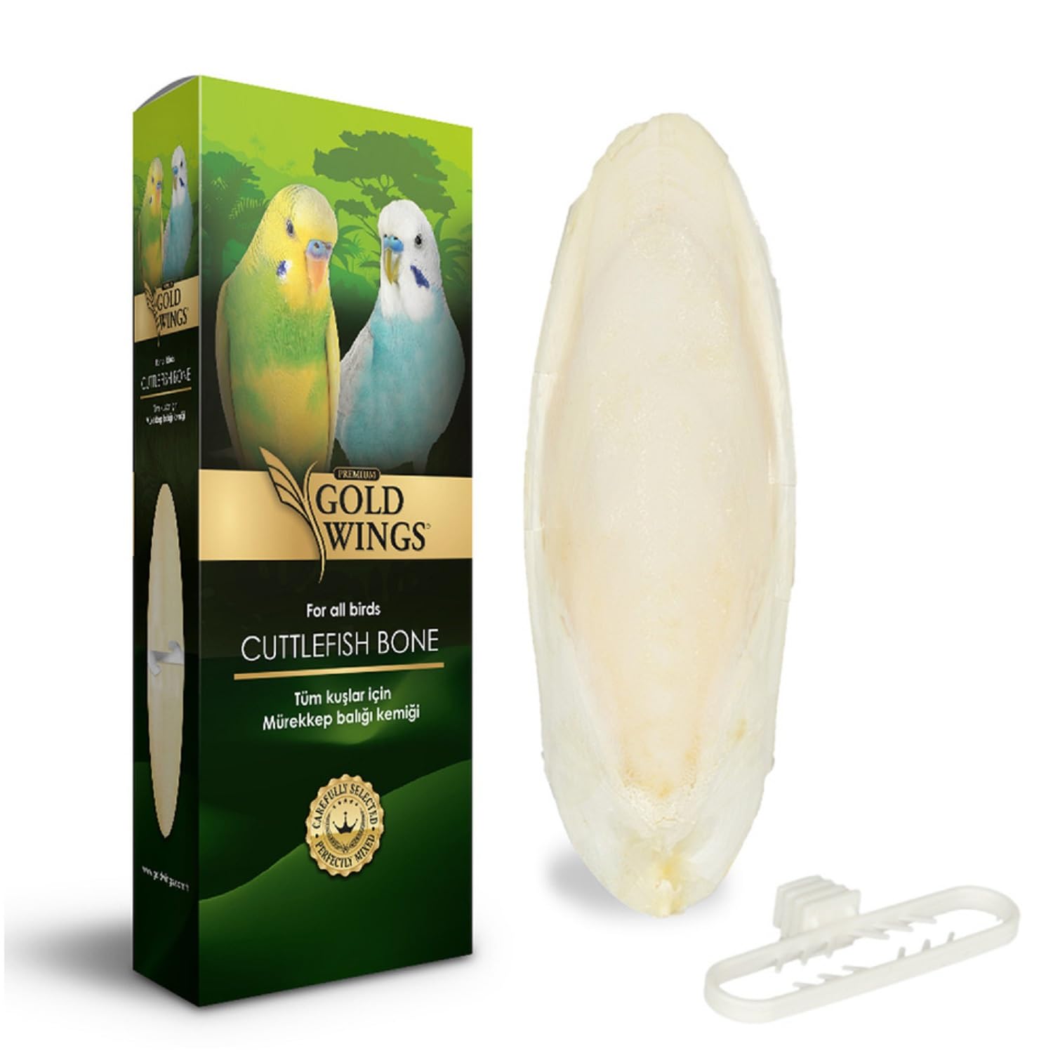 Gold Wings Premium Mürekkep Balığı Kemiği Küçük, 40 gr