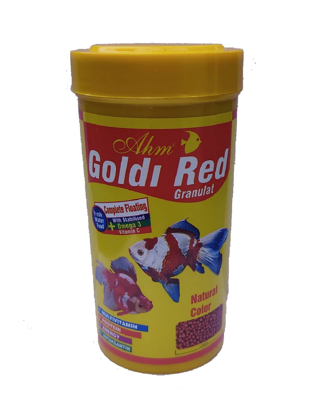 Ahm Goldi Red Granulat 250 Ml Balık Yemi