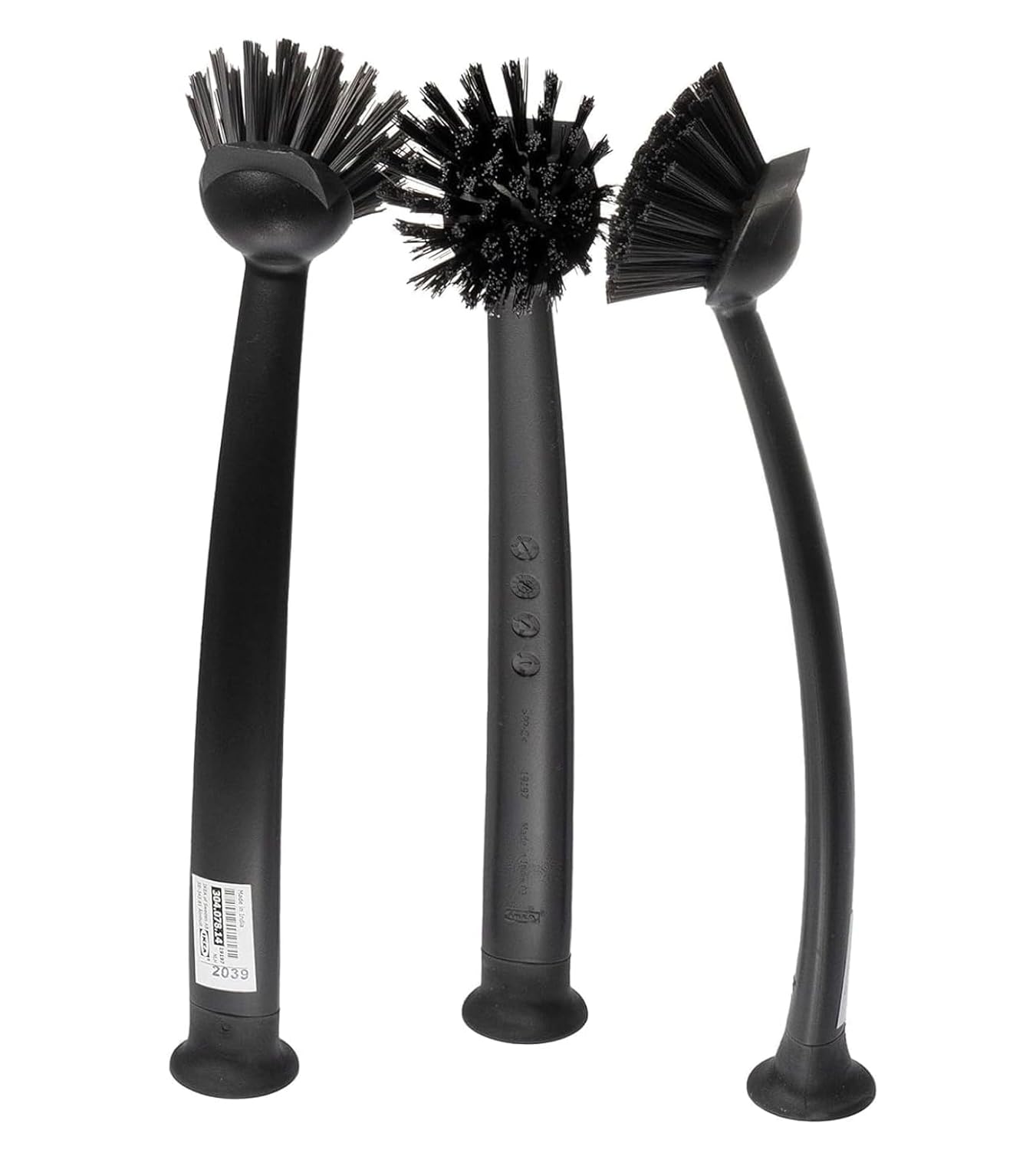 IKEA Rinnig bulaşık fırçası, koyu gri, 3 adet