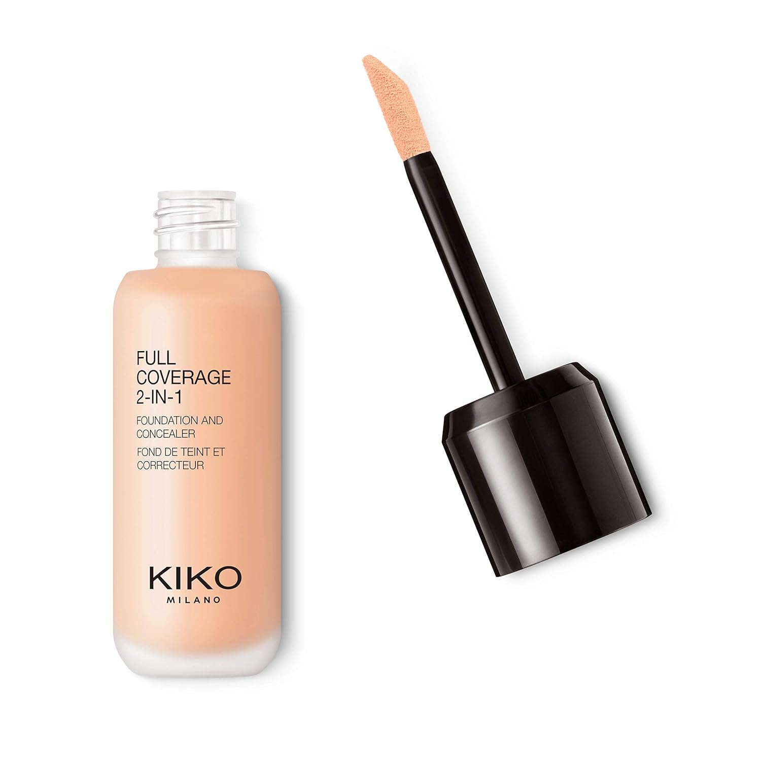Kiko Milano Fondöten & Kapatıcı-Full Coverage 2-in-1 Foundation & Concealer-25 Neutral-Mat Saten Bitişli