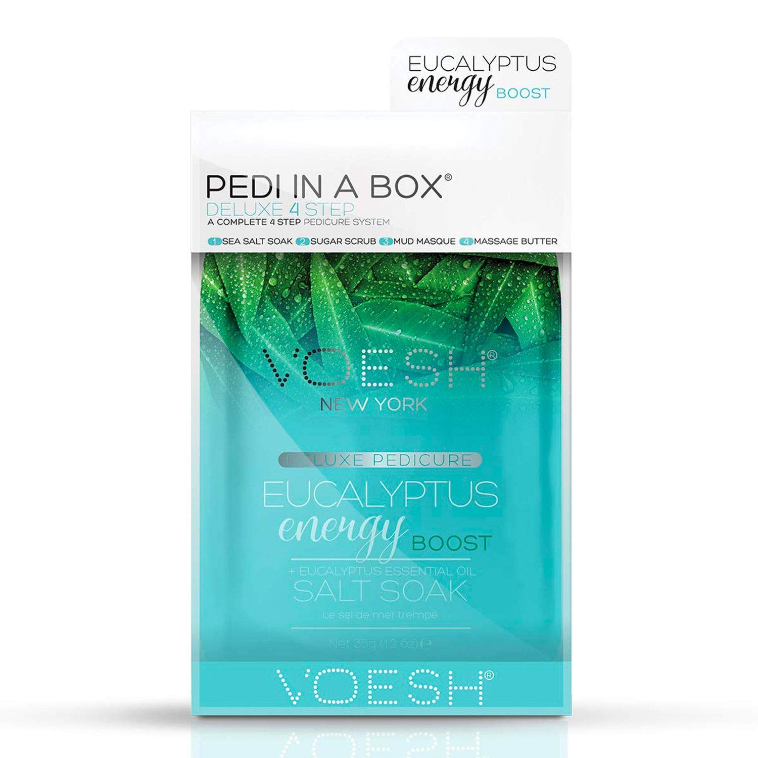 VOESH Pedi In A Box Deluxe 4 Adımlı Pedikür Seti Okaliptus