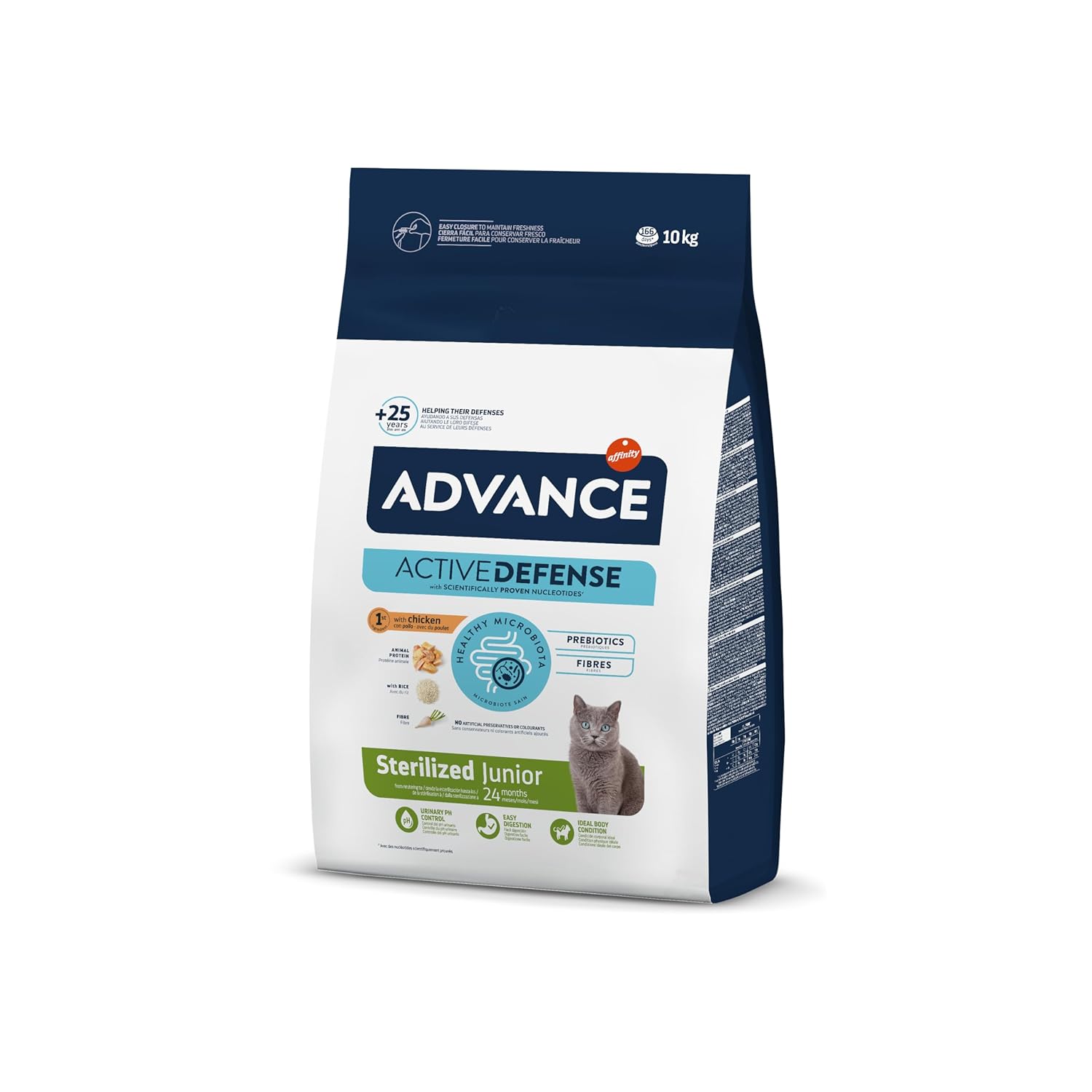 Advance Junior Sterilized Tavuklu Kısır Kedi Maması, 10 Kg