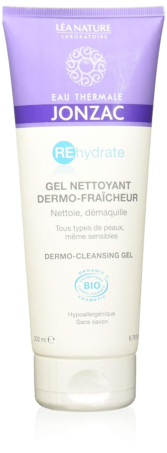 Jonzac Rehydrate Kuru ve Hassas Ciltler için Organik Yüz Temizleme Jeli 200 ml
