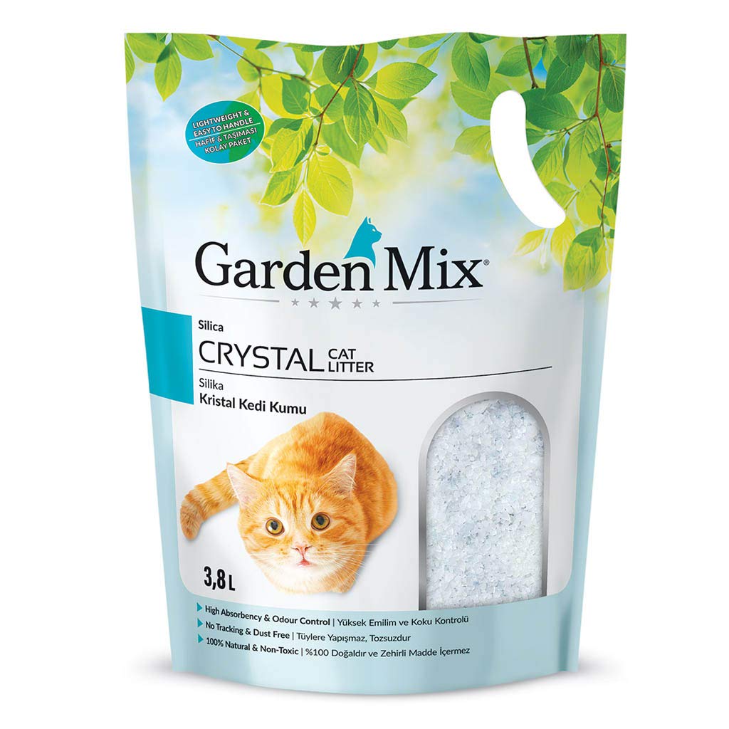 GARDEN MIX Gardenmıx Silica Jel Kedi Kumu 1-8 mm 3.8 lt.