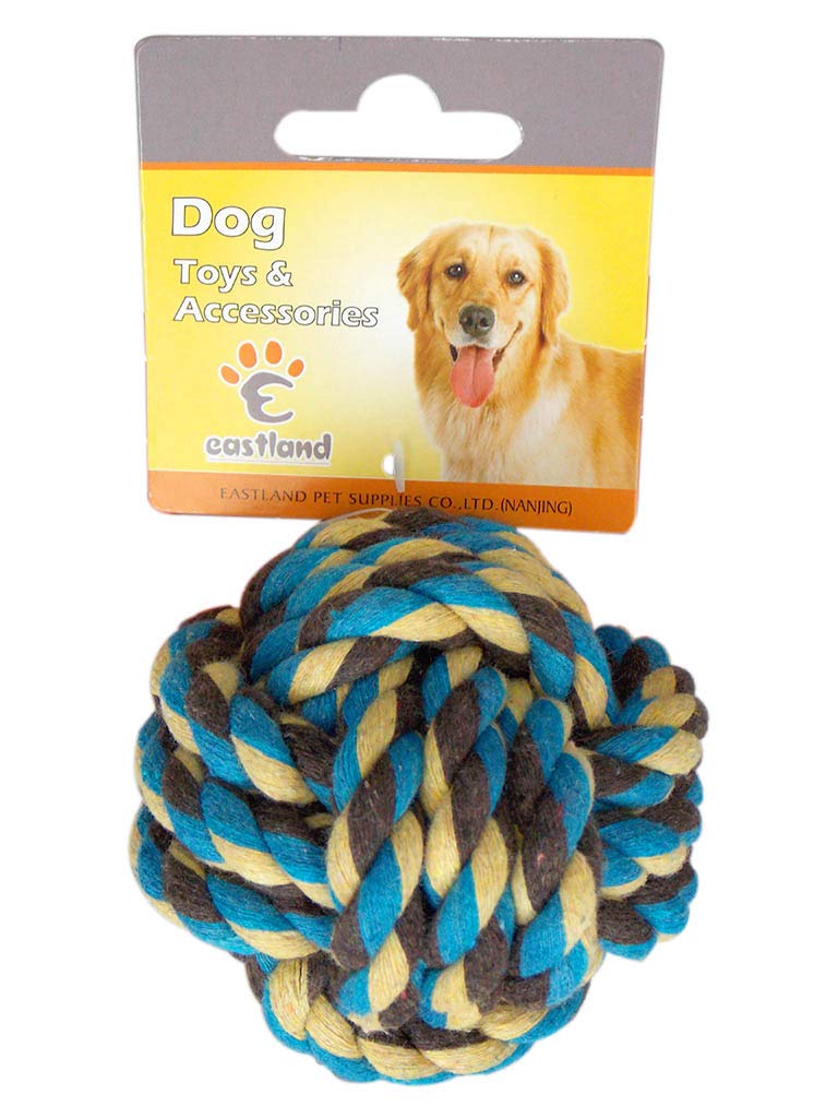 Eastland 501226 Köpek Oyuncağı, İpten Top, 7.5 Cm