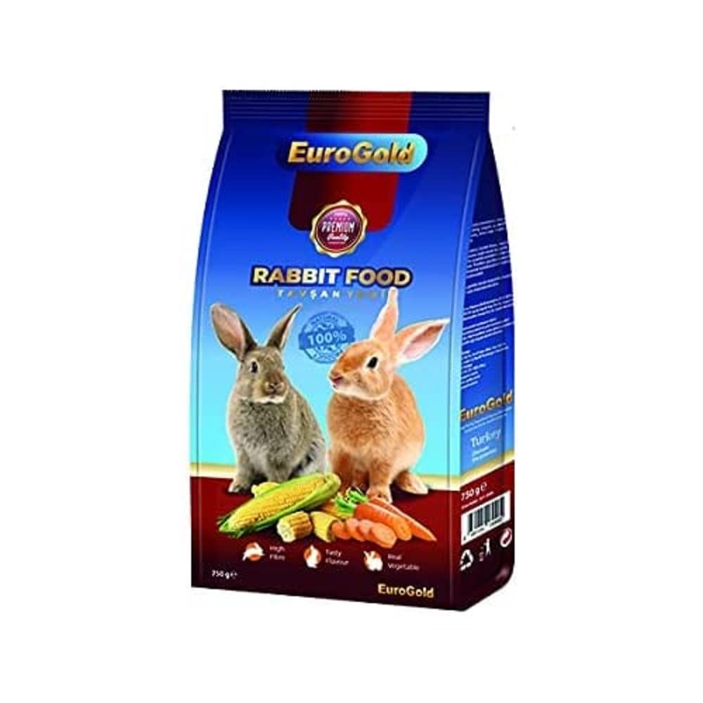 EuroGold Kurutulmuş Sebzeli Tavşan Yemi, Doğal İçerik, 750 Gr