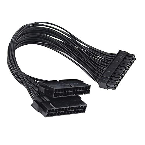 Alfais 5145 24 Pin Atx Dual Psu Çoklayıcı Adaptör Anakart Mining Kablosu