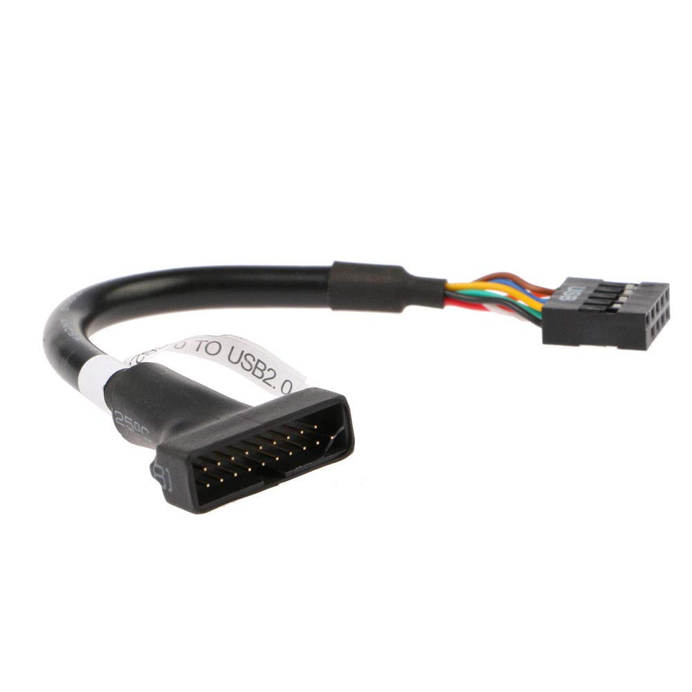 Alfais Al-4584 9 Pin USB 2.0 Dişi - 19 Pin USB 3.0 Erkek Çevirici Dönüştürücü Adaptör Kablosu