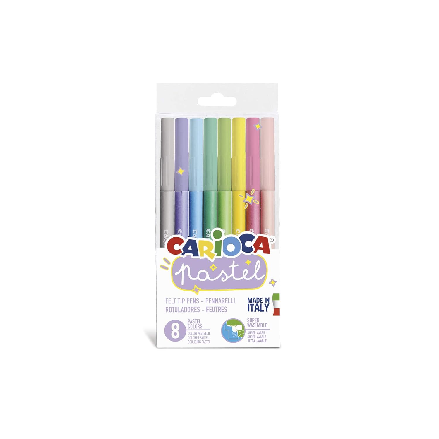 Carioca Pastel Süper Yıkanabilir Keçeli Kalem 8'li
