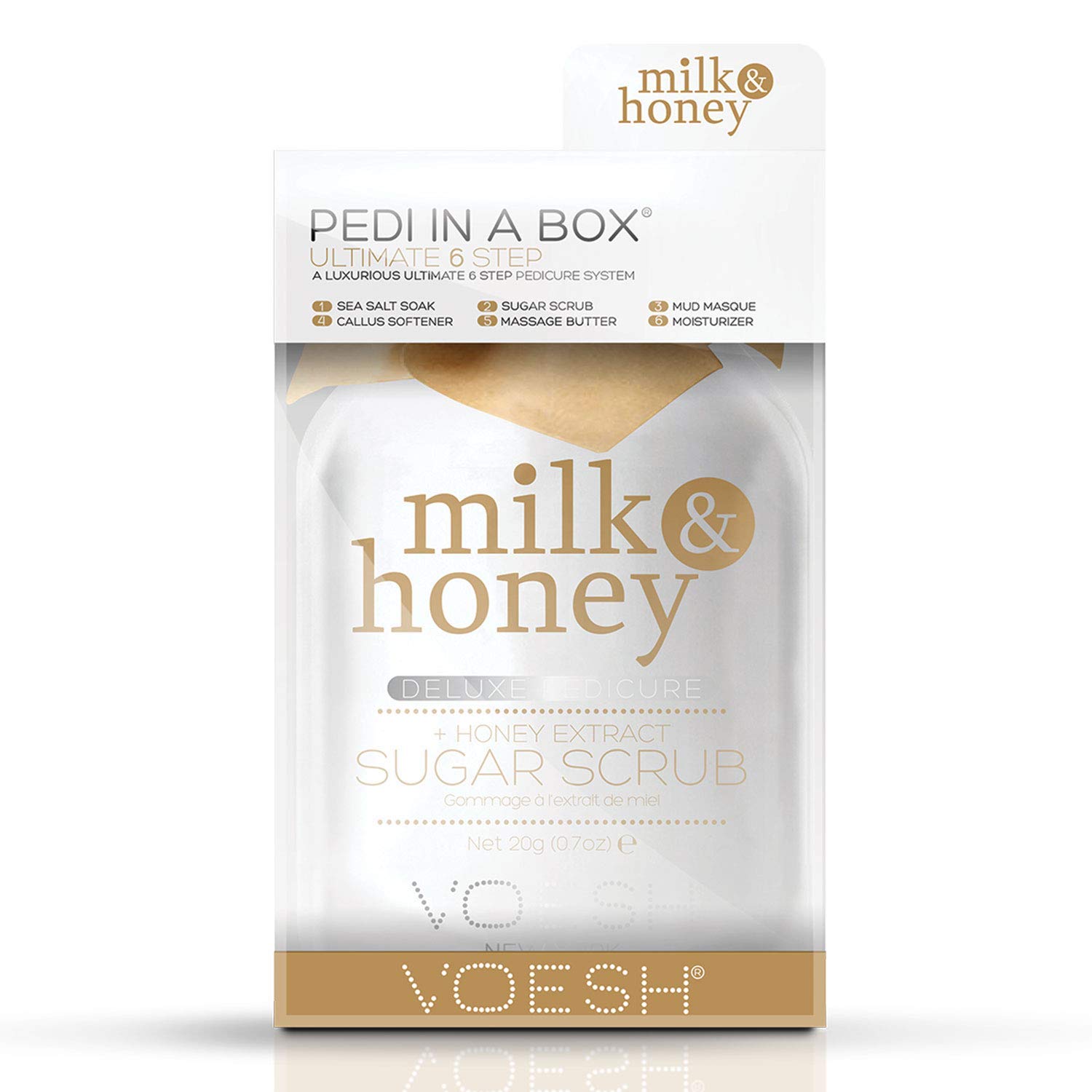 VOESH Pedi In A Box Ultimate 6 Adımlı Pedikür Seti Süt & Bal