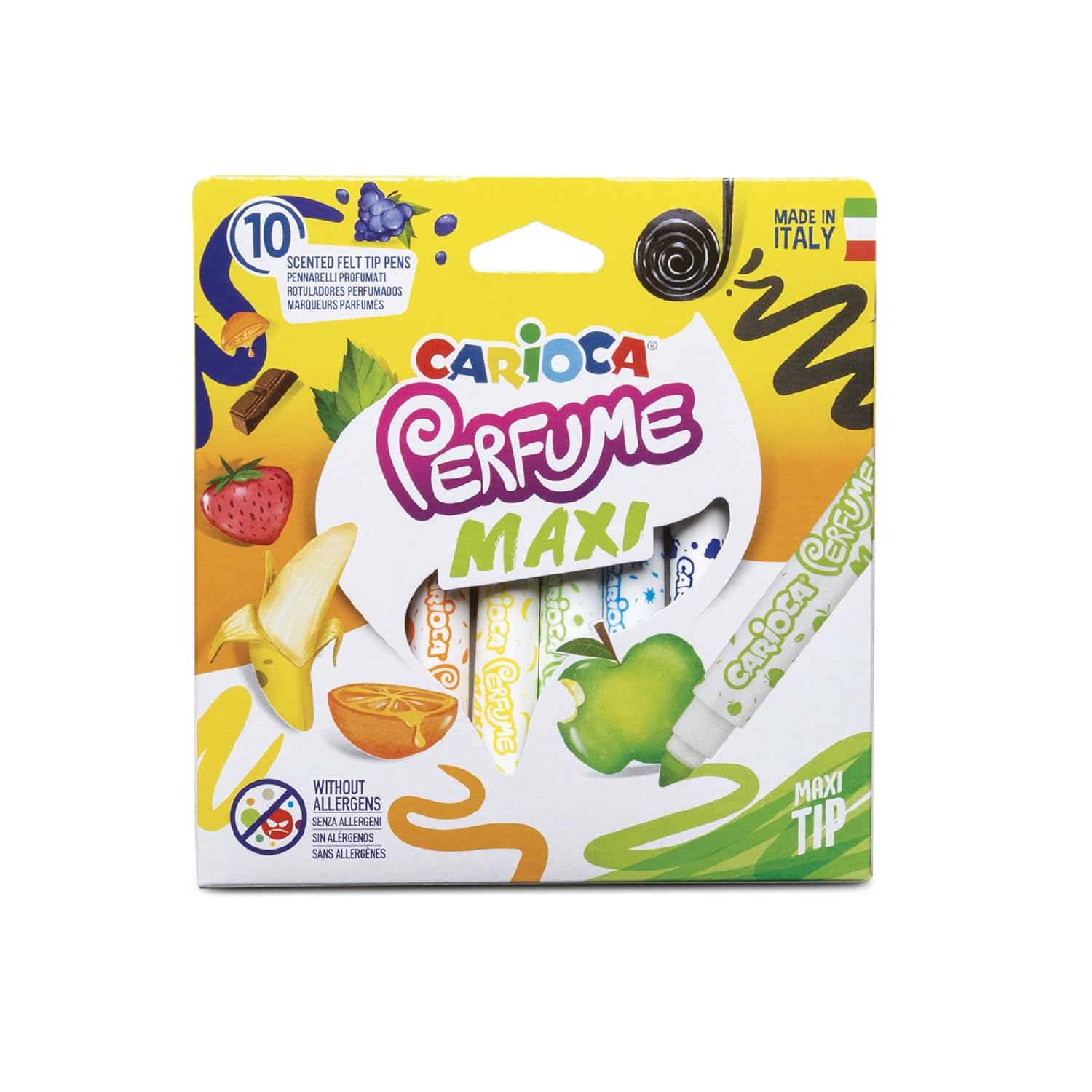 Carioca Kokulu Jumbo Keçeli Boya Kalemi 10'Lu