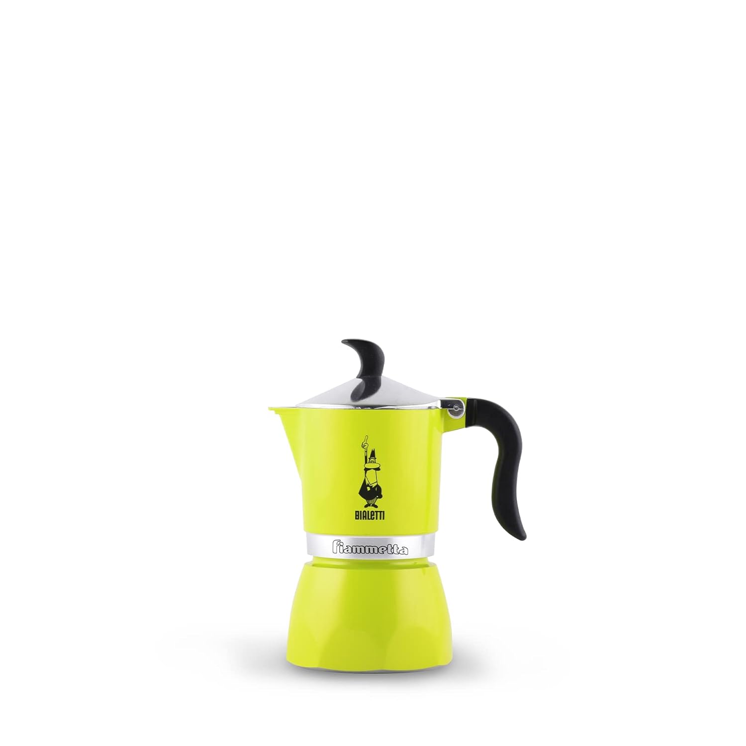 Bialetti 7111 Fiammetta, Kahve Makinesi 1 Fincan, Alüminyum, Electric Lime
