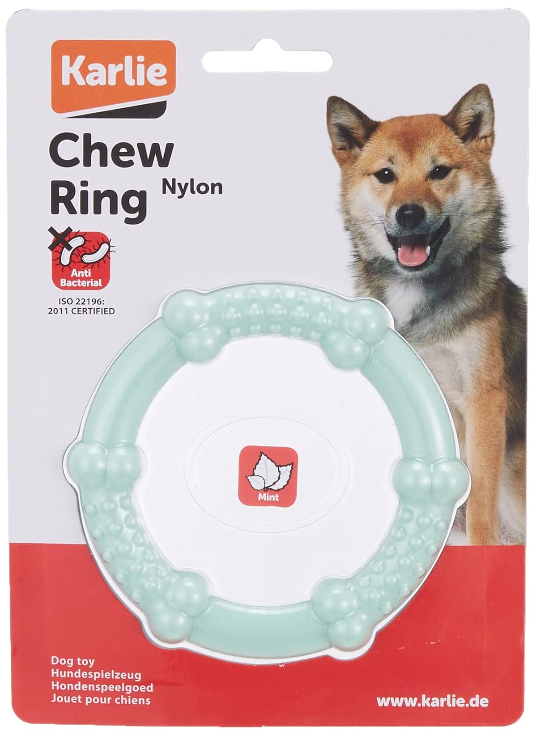 Karlie Naylon Çiğneme Halkası Naneli, Köpekler İçin, 10 cm