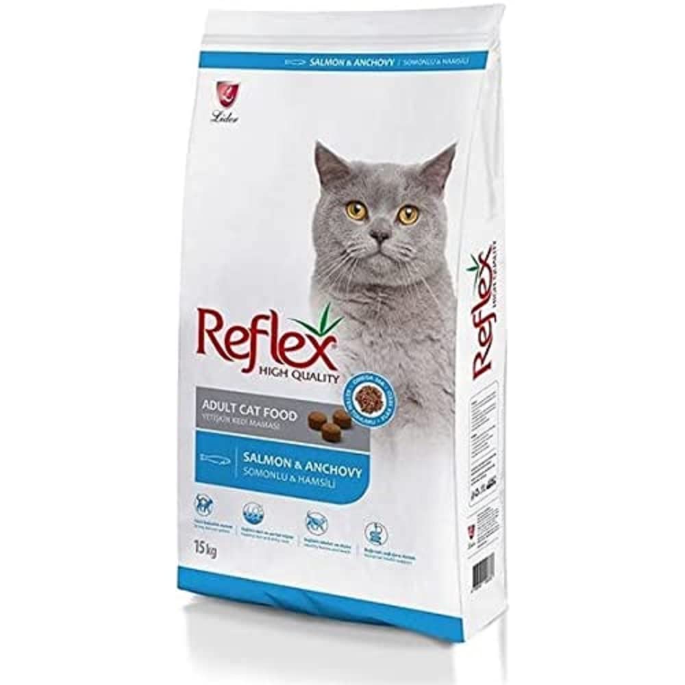 Reflex Somonlu ve Hamsili Yetişkin Kedi Maması 15 kg