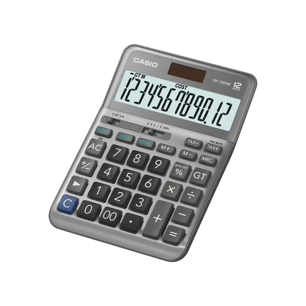 Casio DF-120FM 12 Hane Masa Üstü Hesap Makinesi