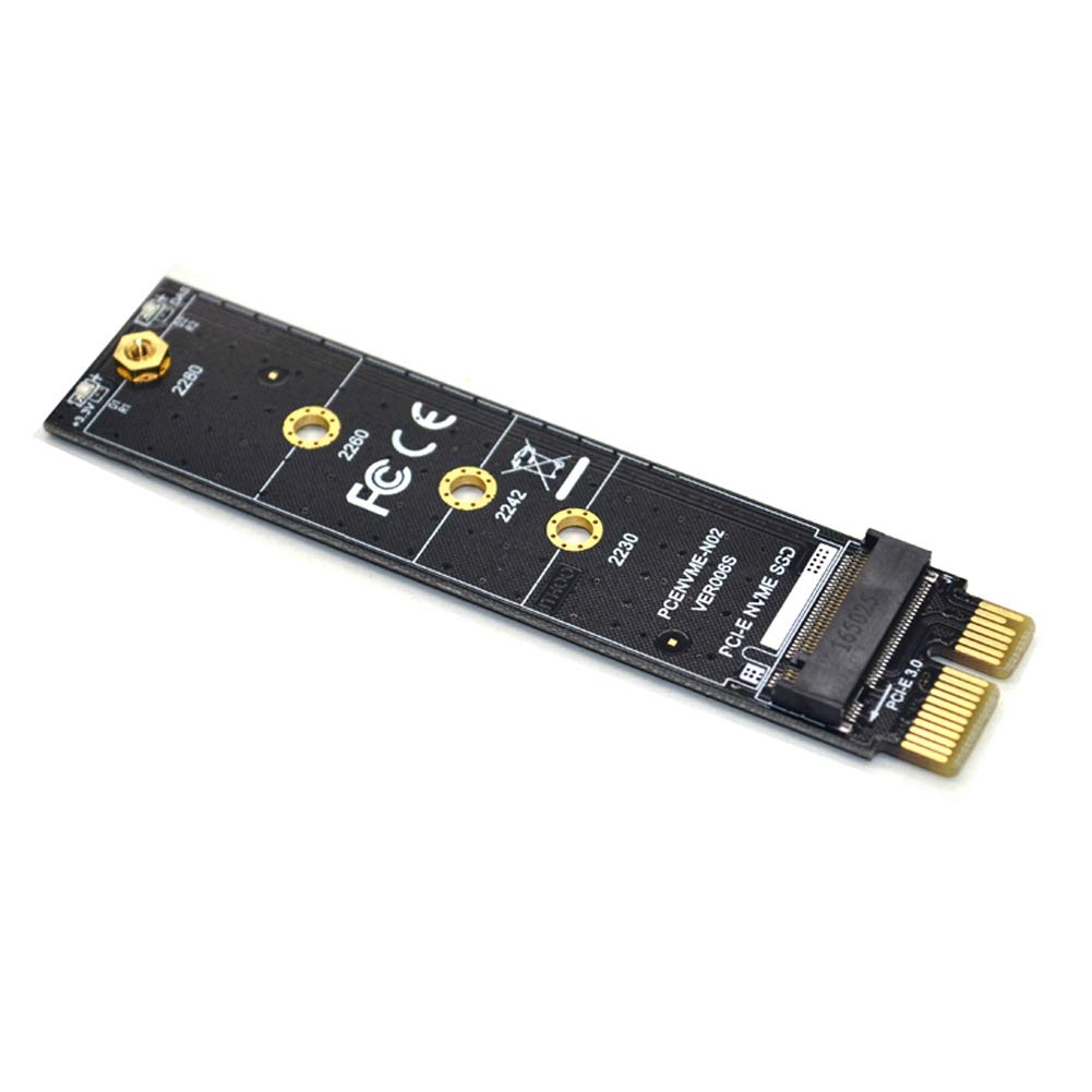 Diyeeni NVME M.2 PCI-E3.0 1X Genişletme Adaptör Kartı Yüksek Hızlı M Anahtar NGFF Dönüştürücü Kart Modülü Samsung PM961, 960EVO, SM961, PM951, SM951, Intel 600P, LITE-ON T10 NVME Protokolü M.2 için